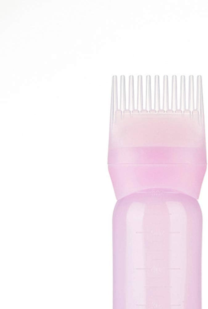 3pcs Hair Dye Bottle Root Comb Applicator Dispensing with Graduated Scale Salon Hair Coloring