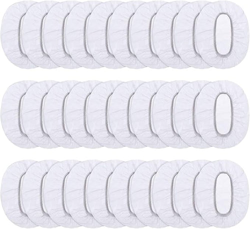 100 Pack Clear Disposable Ear Protectors Waterproof Ear Covers for Hair Dye, Shower, Bathing