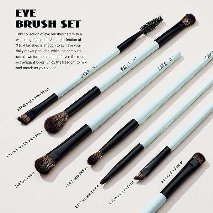 Makeup Brushes Set 10pcs, Double Sided Foundation