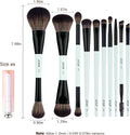 Makeup Brushes Set 10pcs, Double Sided Foundation